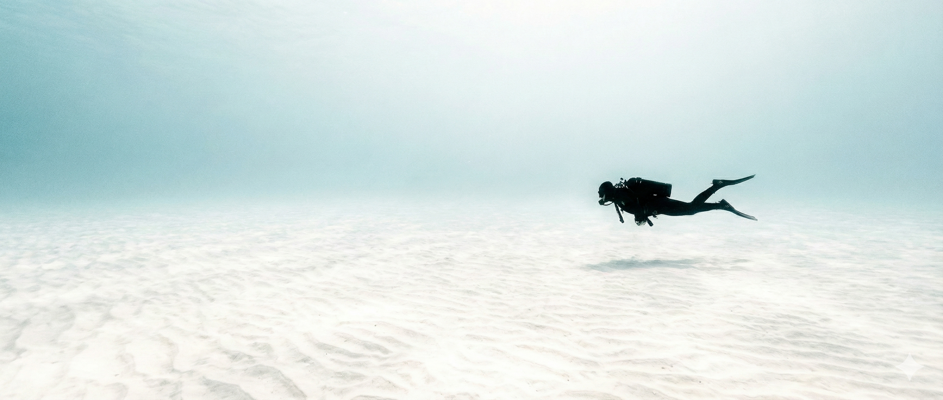 Diver exploring underwater
